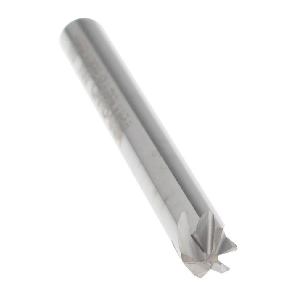 Hertel Countersink: 1/8" Head Dia, 100.00 deg Included Angle, 6 Flute, Solid Carbide, Right Hand Cut - 336-001080