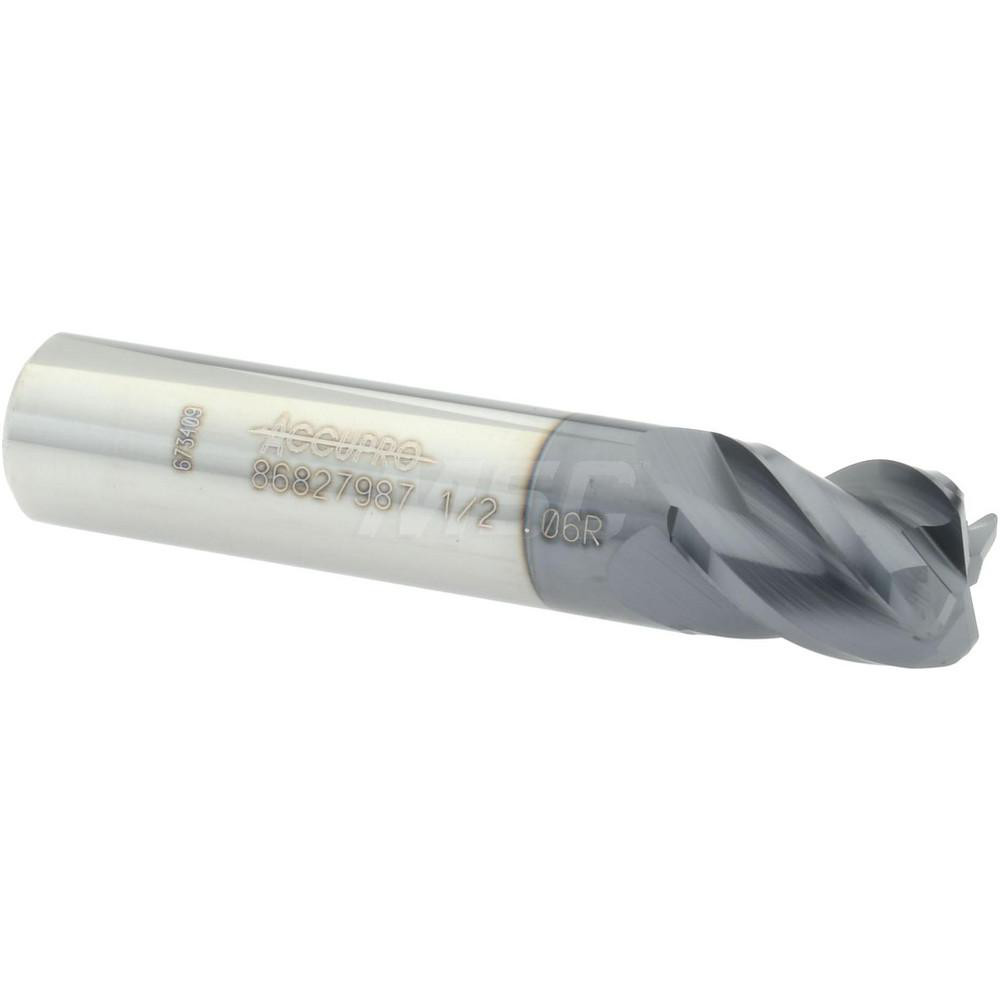 Emuge Chamfer Mill: 5/8" Dia, 5/8" Shank Dia, 90 deg, 4 Flute, Solid Carbide, Single End - 1715A.090625
