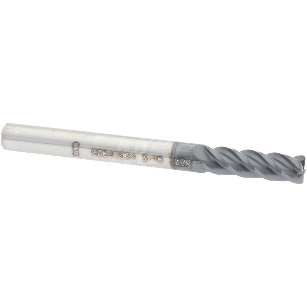 Emuge Chamfer Mill: 5/8" Dia, 5/8" Shank Dia, 90 deg, 4 Flute, Solid Carbide, Single End - 1715A.090625