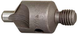 Made in USA 2-1/2" OAL, 1/2" Head Dia, 2 Flute, 100° Incl Angle, Integral Pilot, Adjustable Stop Countersink - 152-2-100-.1770