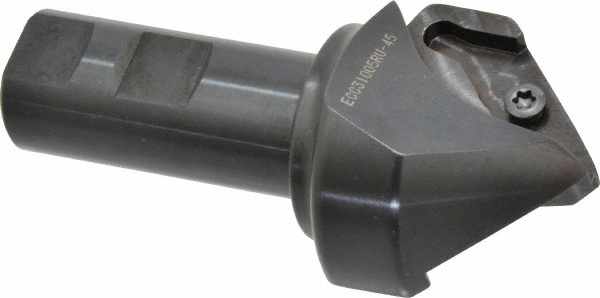 Accupro Chamfer Mill: 1/8" Dia, 1/8" Shank Dia, 90 deg, 3 Flute, Solid Carbide, Single End - EM99943838