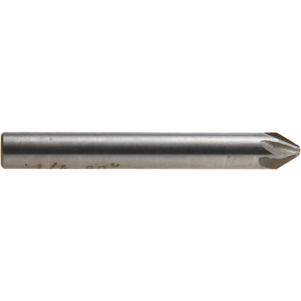 Value Collection Countersink: 1/4" Head Dia, 60.00 deg Included Angle, 6 Flute, Cobalt Steel, Right Hand Cut - SC2160016