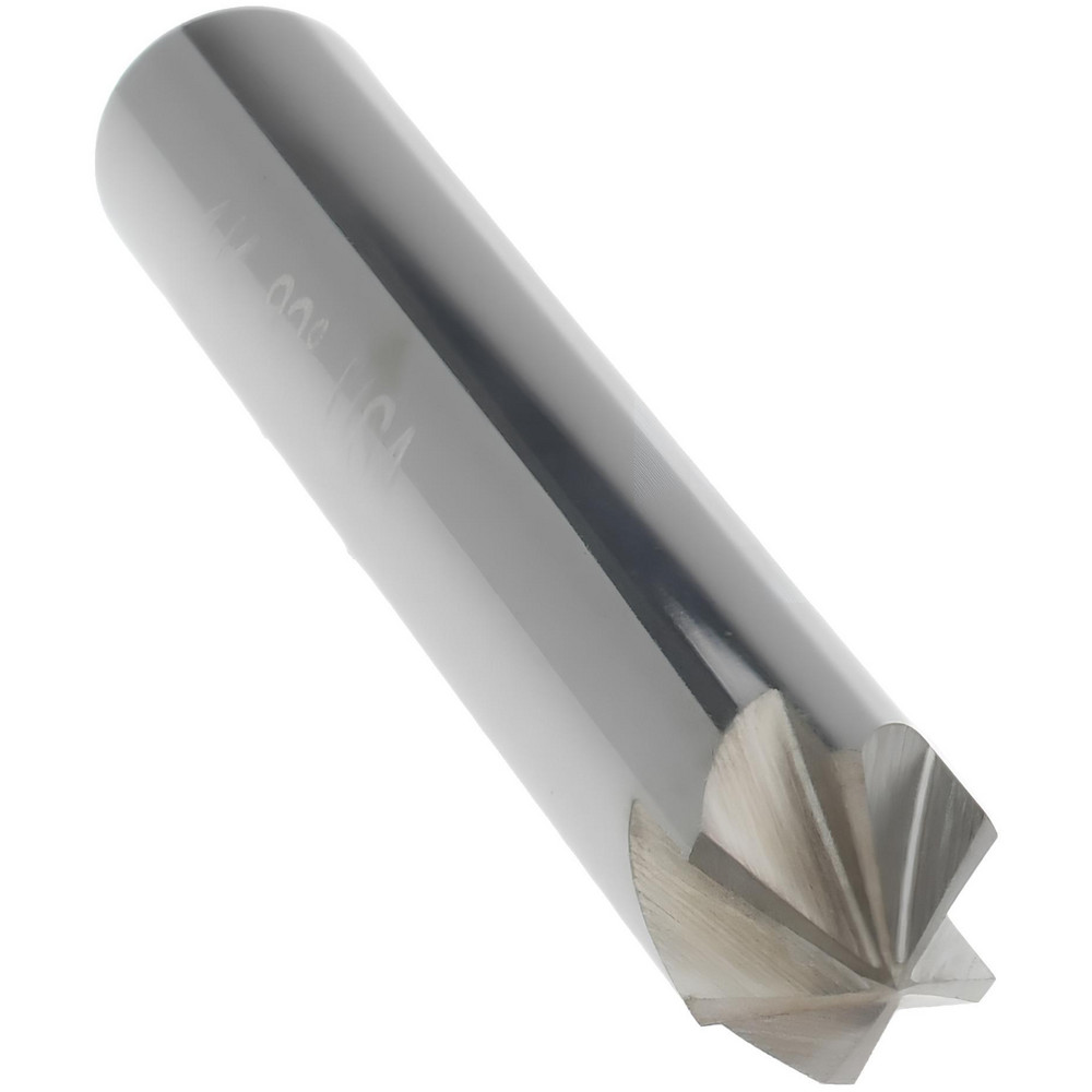 Titan USA Countersink: 1/4" Head Dia, 82.00 deg Included Angle, 6 Flute, Solid Carbide, Right Hand Cut - CS36716