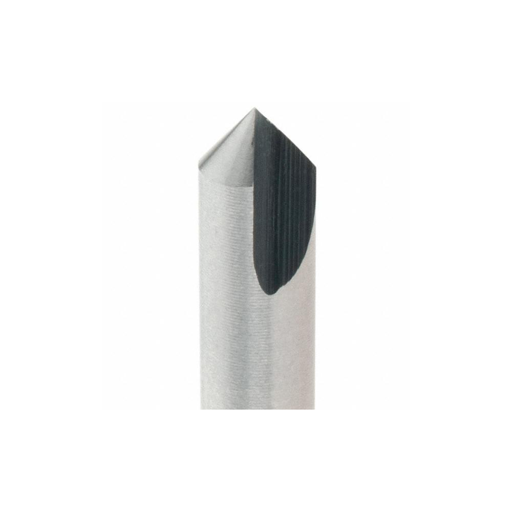 Value Collection Countersink: 3/16" Head Dia, 82.00 deg Included Angle, 1 Flute, High-Speed Steel, Right Hand Cut - 28600