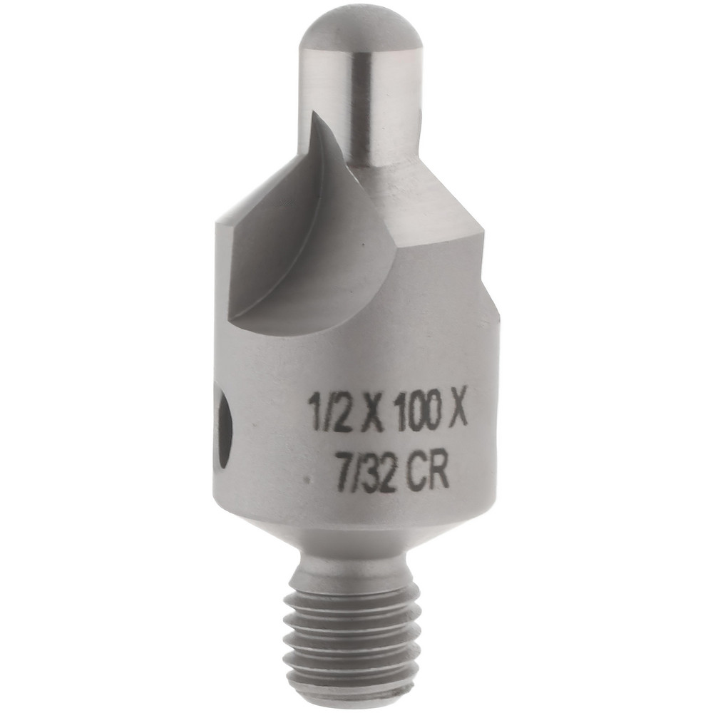 Made in USA 1-1/8" OAL, 1/2" Head Dia, 2 Flute, 100° Incl Angle, Integral Pilot, Adjustable Stop Countersink - 152-2-100-.1250