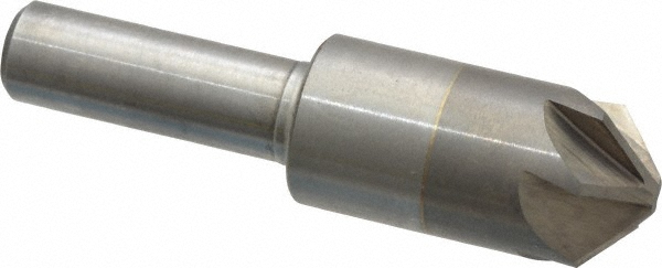 Hertel Countersink: 5/8" Head Dia, 90.00 deg Included Angle, 6 Flute, Solid Carbide, Right Hand Cut - 336-207070