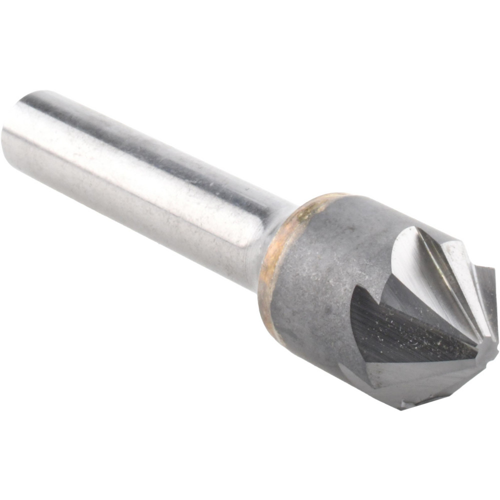 Hertel Countersink: 5/8" Head Dia, 90.00 deg Included Angle, 6 Flute, Solid Carbide, Right Hand Cut - 336-207070