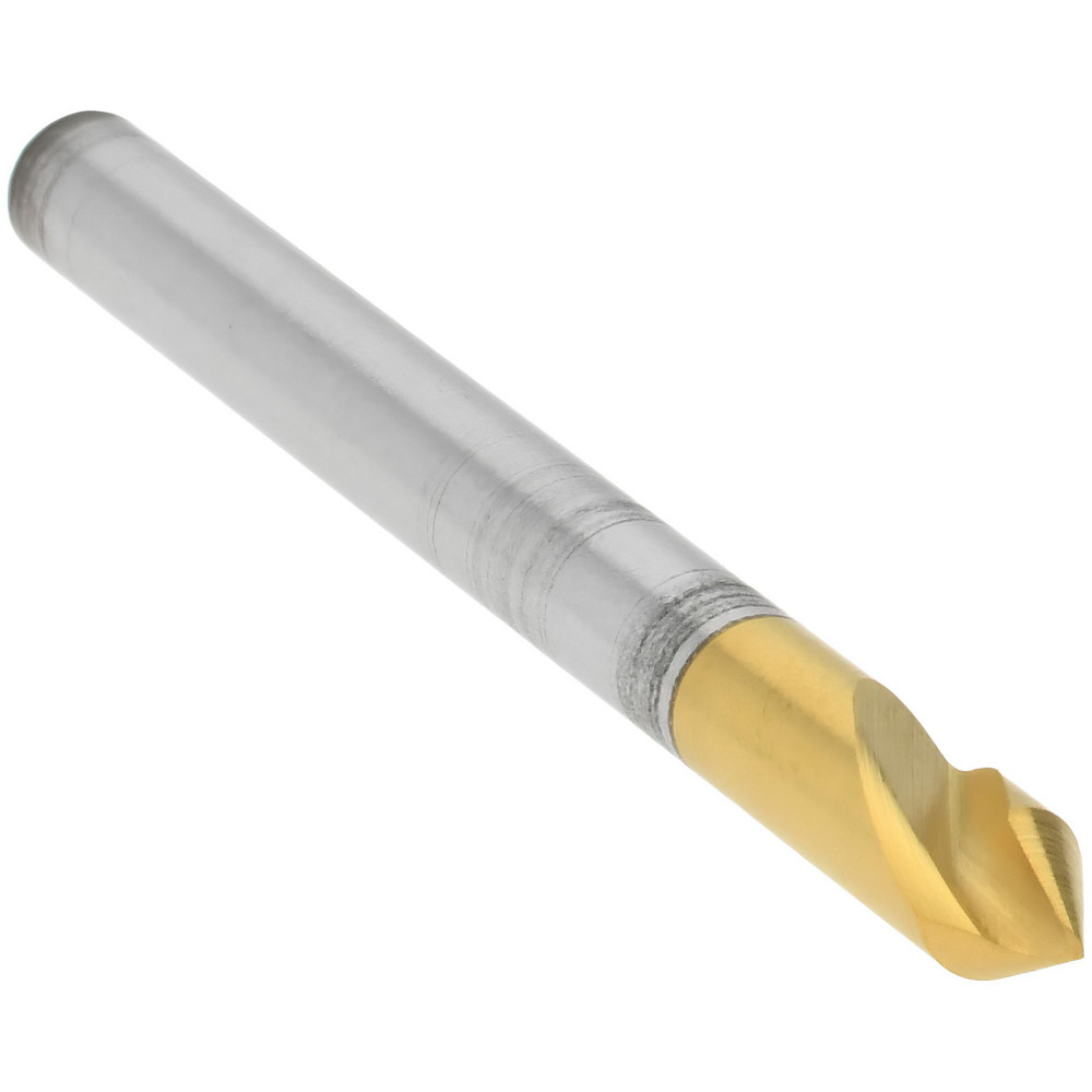 Melin Tool Countersink: 1/8" Head Dia, 60.00 deg Included Angle, 1 Flute, Cobalt Steel, Right Hand Cut - 18136