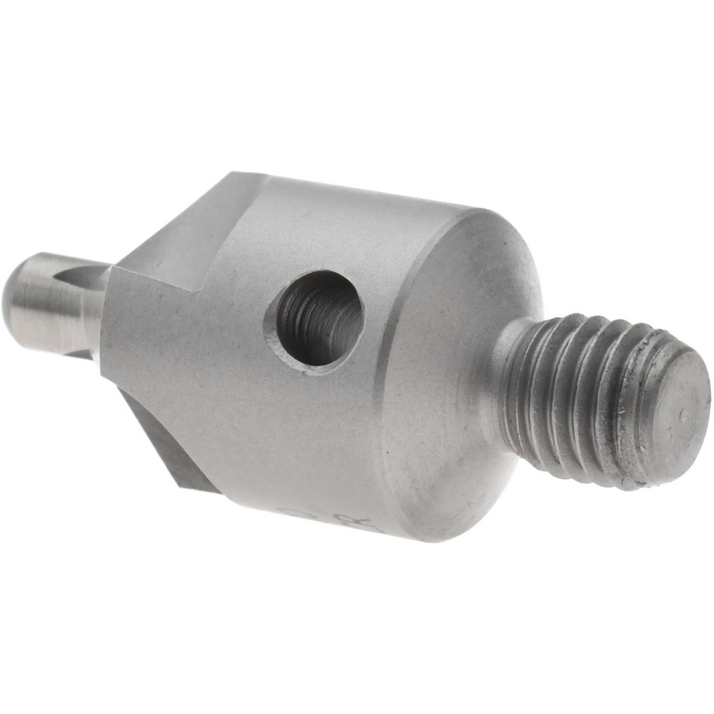 Made in USA 2-1/2" OAL, 1/2" Head Dia, 3 Flute, 100° Incl Angle, Integral Pilot, Adjustable Stop Countersink - 152-3-100-.1562