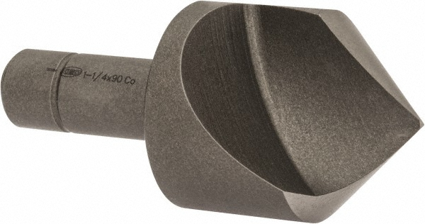 Value Collection Countersink: 1-1/4" Head Dia, 90.00 deg Included Angle, 1 Flute, High-Speed Steel, Right Hand Cut - SC1090116