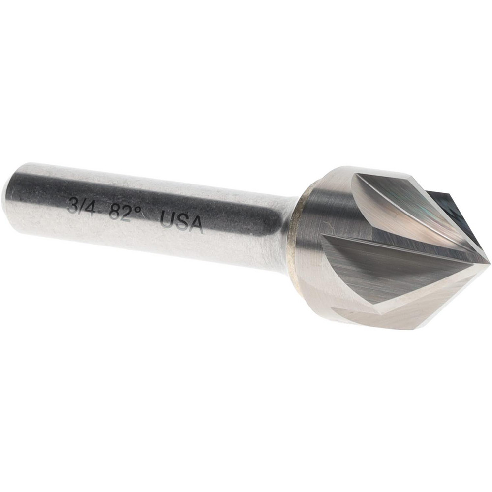 Titan USA Countersink: 3/4" Head Dia, 82.00 deg Included Angle, 6 Flute, Solid Carbide, Right Hand Cut - CS36748