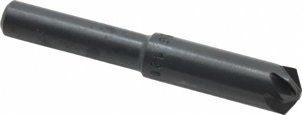 Hertel Countersink: 3/4" Head Dia, 120.00 deg Included Angle, 6 Flute, Solid Carbide, Right Hand Cut - 336-008590