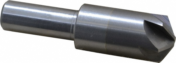 Hertel Countersink: 3/4" Head Dia, 120.00 deg Included Angle, 6 Flute, Solid Carbide, Right Hand Cut - 336-008590