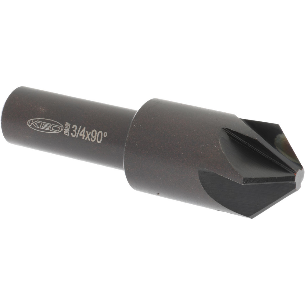 Hertel Countersink: 3/4" Head Dia, 120.00 deg Included Angle, 6 Flute, Solid Carbide, Right Hand Cut - 336-008590