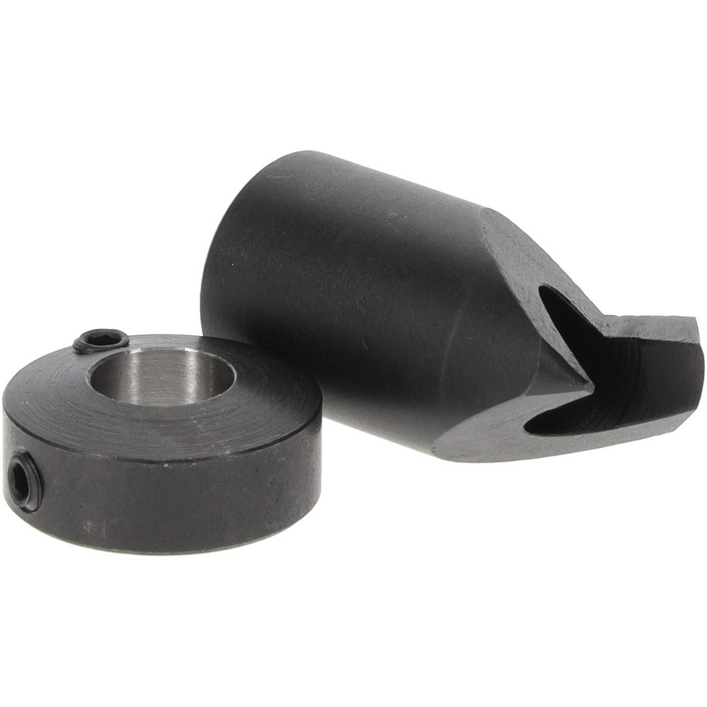 Vernon 1/2" Cutter Dia, Letter J Drill Compatibility, 1/4" Collar Thickness, Adjustable Depth Drill Countersink - CCH-CCH2770