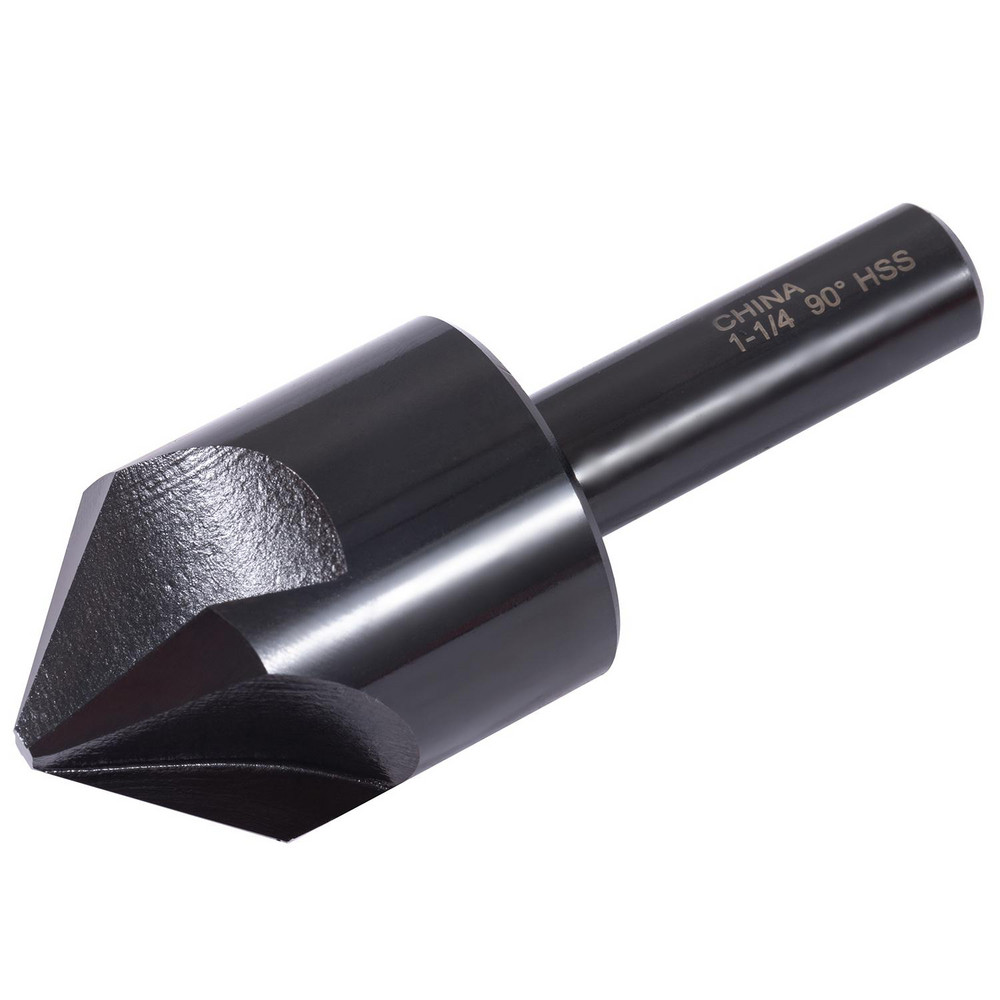 Hertel Countersink: 1-1/4" Head Dia, 90.00 deg Included Angle, 4 Flute, High-Speed Steel, Right Hand Cut - GX89330161