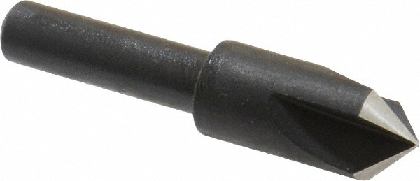 Cleveland Countersink: 3/8" Head Dia, 90.00 deg Included Angle, 3 Flute, High-Speed Steel, Right Hand Cut - C46158
