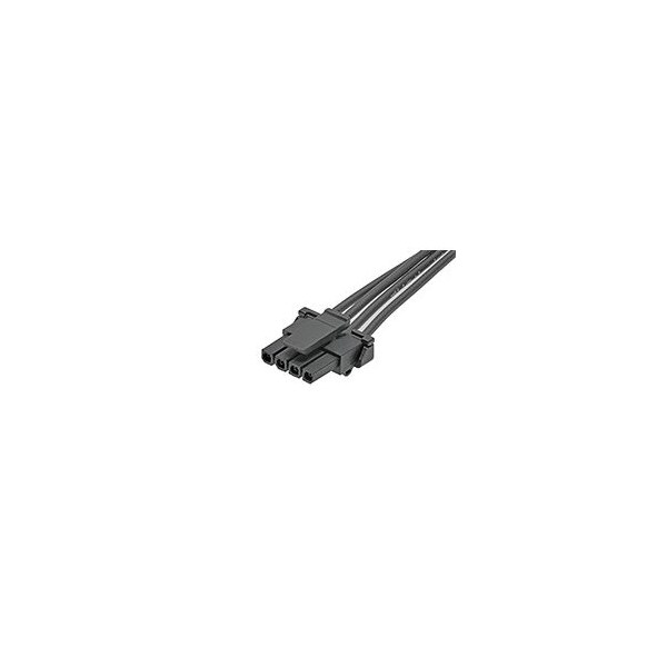 Molex Dc Power Cords Micro-Fit Ots Cbl Assy 300Mm 4Ckt Blk - 1451320403