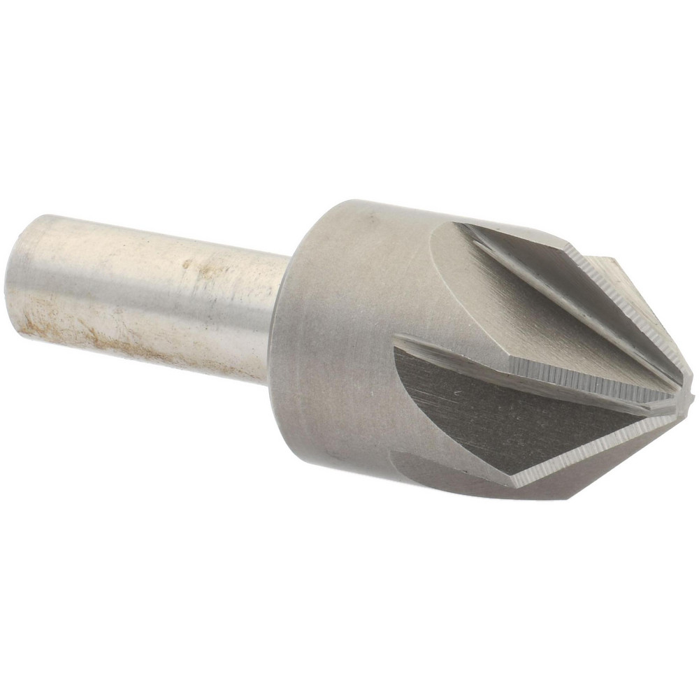 Value Collection Countersink: 1" Head Dia, 82.00 deg Included Angle, 6 Flute, Cobalt Steel, Right Hand Cut - CS2160100