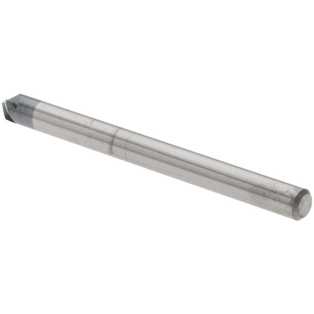 Harvey Tool Chamfer Mill: 1/8" Dia, 1/8" Shank Dia, 90 deg, 4 Flute, Solid Carbide, Single End - 859708-C3
