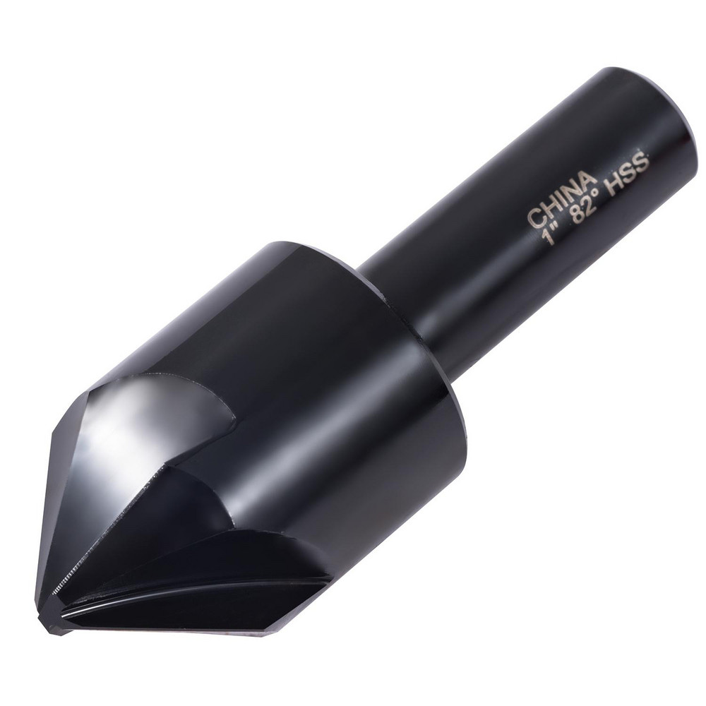 Hertel Countersink: 7/8" Head Dia, 120.00 deg Included Angle, 4 Flute, High-Speed Steel - 18673