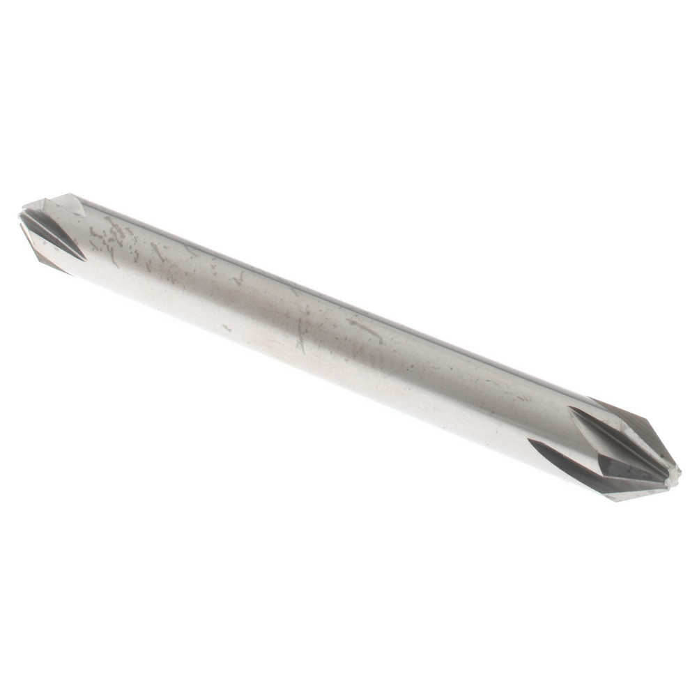 Hertel Countersink: 3/16" Head Dia, 60.00 deg Included Angle, 4 Flute, Solid Carbide, Right Hand Cut - 334-202050