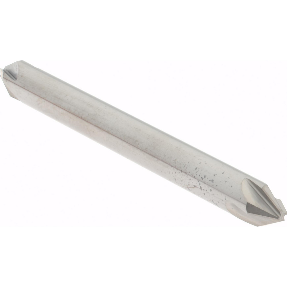 Hertel Countersink: 3/16" Head Dia, 60.00 deg Included Angle, 4 Flute, Solid Carbide, Right Hand Cut - 334-202050