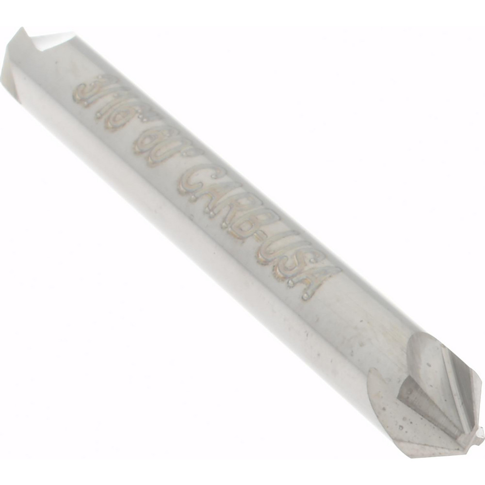 Hertel Countersink: 3/16" Head Dia, 60.00 deg Included Angle, 4 Flute, Solid Carbide, Right Hand Cut - 334-202050