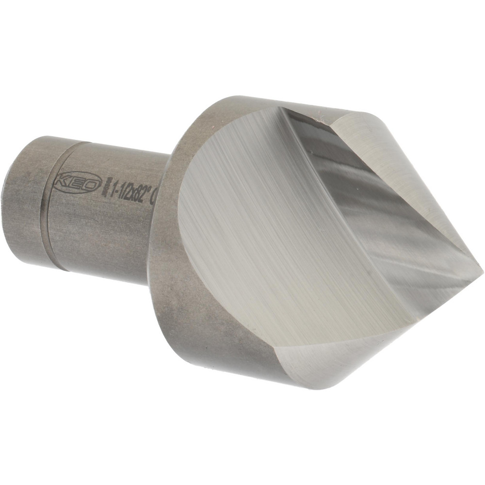 Keo Countersink: 1-3/4" Head Dia, 82.00 deg Included Angle, 1 Flute, Cobalt Steel, Right Hand Cut - 919-000-593