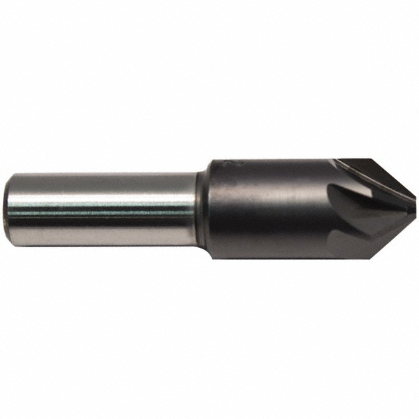 M.A. Ford® Countersink: 3/16" Head Dia, 82.00 deg Included Angle, 6 Flute, High-Speed Steel, Right Hand Cut - 79B018702