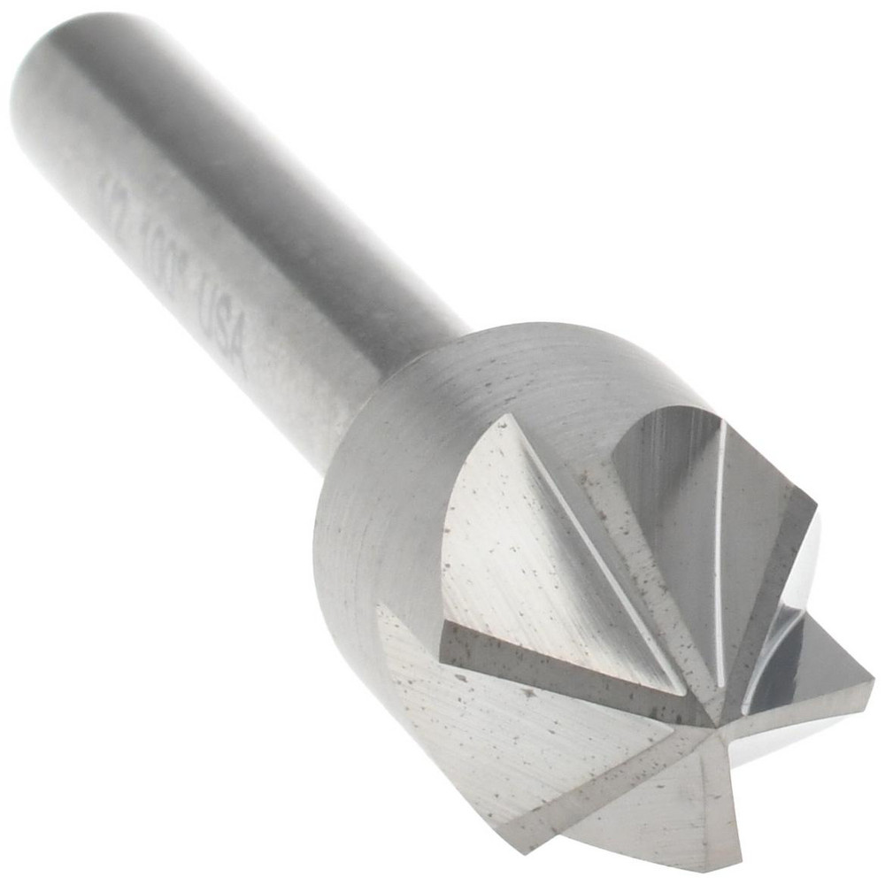 Titan USA Countersink: 1/2" Head Dia, 100.00 deg Included Angle, 6 Flute, Solid Carbide, Right Hand Cut - CS36932