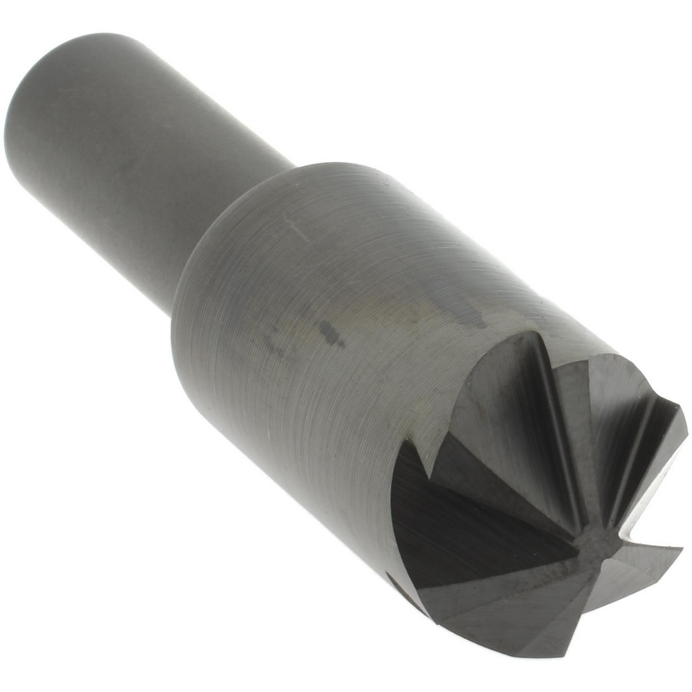 Hertel Countersink: 3/4" Head Dia, 120.00 deg Included Angle, 6 Flute, High-Speed Steel, Right Hand Cut - GX89330625