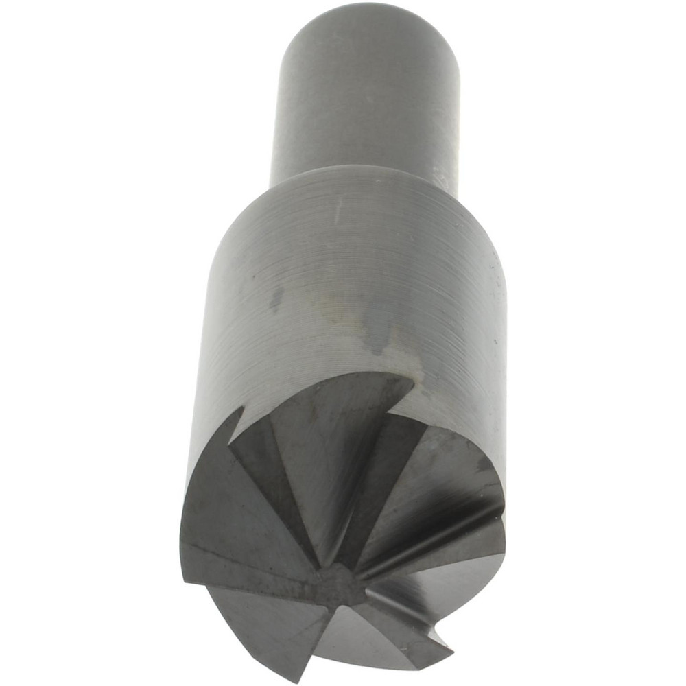 Hertel Countersink: 3/4" Head Dia, 120.00 deg Included Angle, 6 Flute, High-Speed Steel, Right Hand Cut - GX89330625