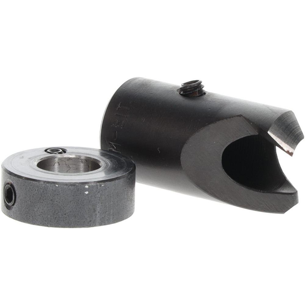 Vernon 1/2" Cutter Dia, Letter M Drill Compatibility, 1/4" Collar Thickness, Adjustable Depth Drill Countersink - CCH-CCH2950