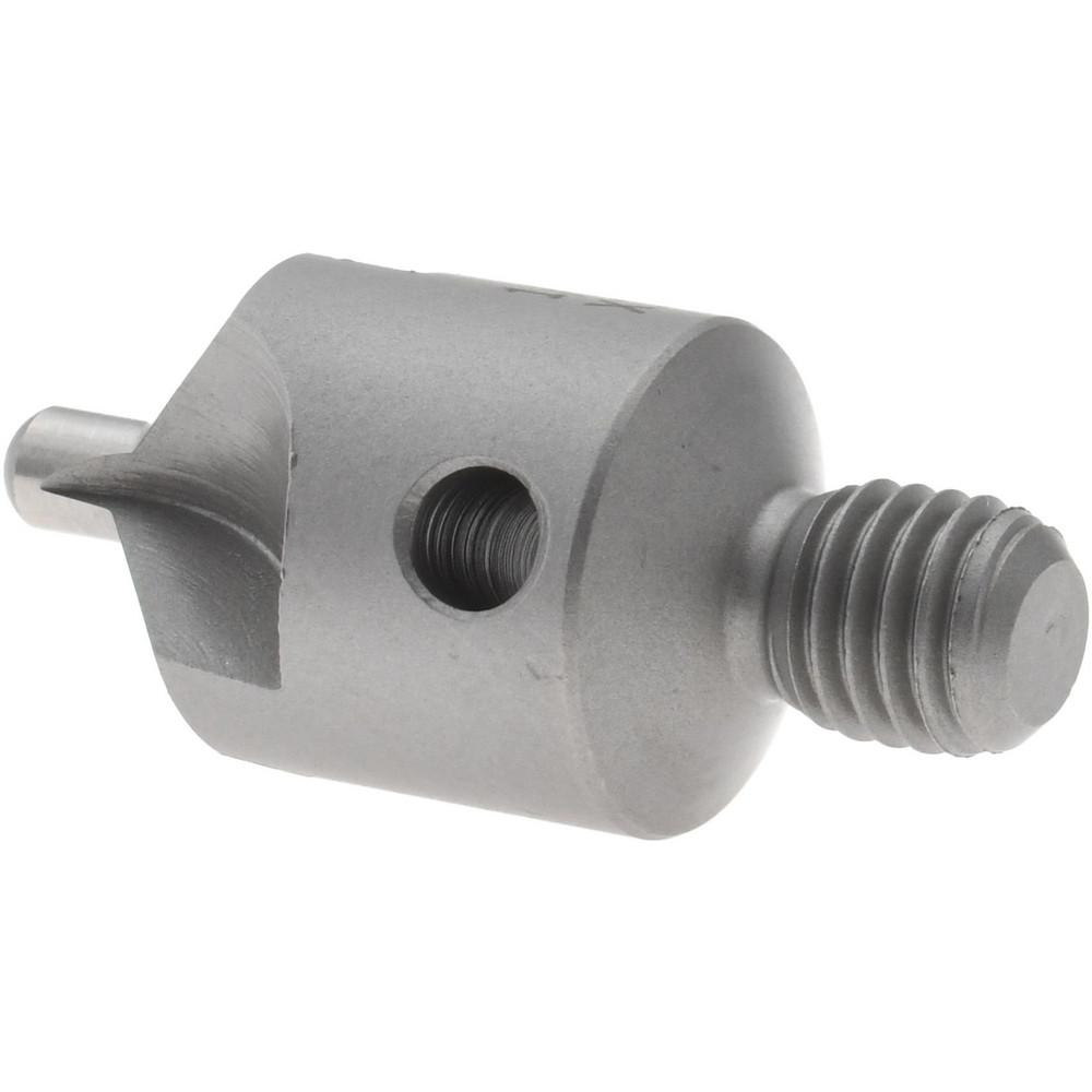 Made in USA 2-1/2" OAL, 1/2" Head Dia, 3 Flute, 100° Incl Angle, Integral Pilot, Adjustable Stop Countersink - 152-3-100-.1250