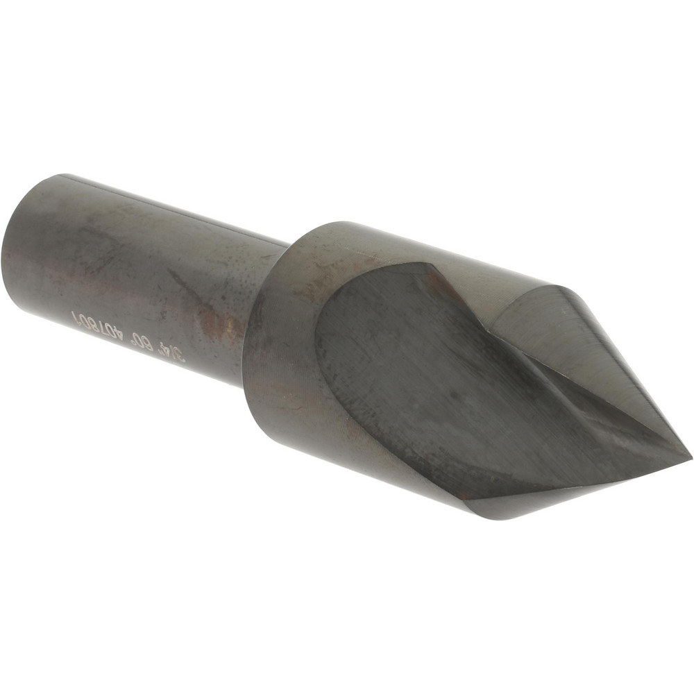 Titan USA Countersink: 3/4" Head Dia, 60.00 deg Included Angle, 1 Flute, High-Speed Steel, Right Hand Cut - CD50504