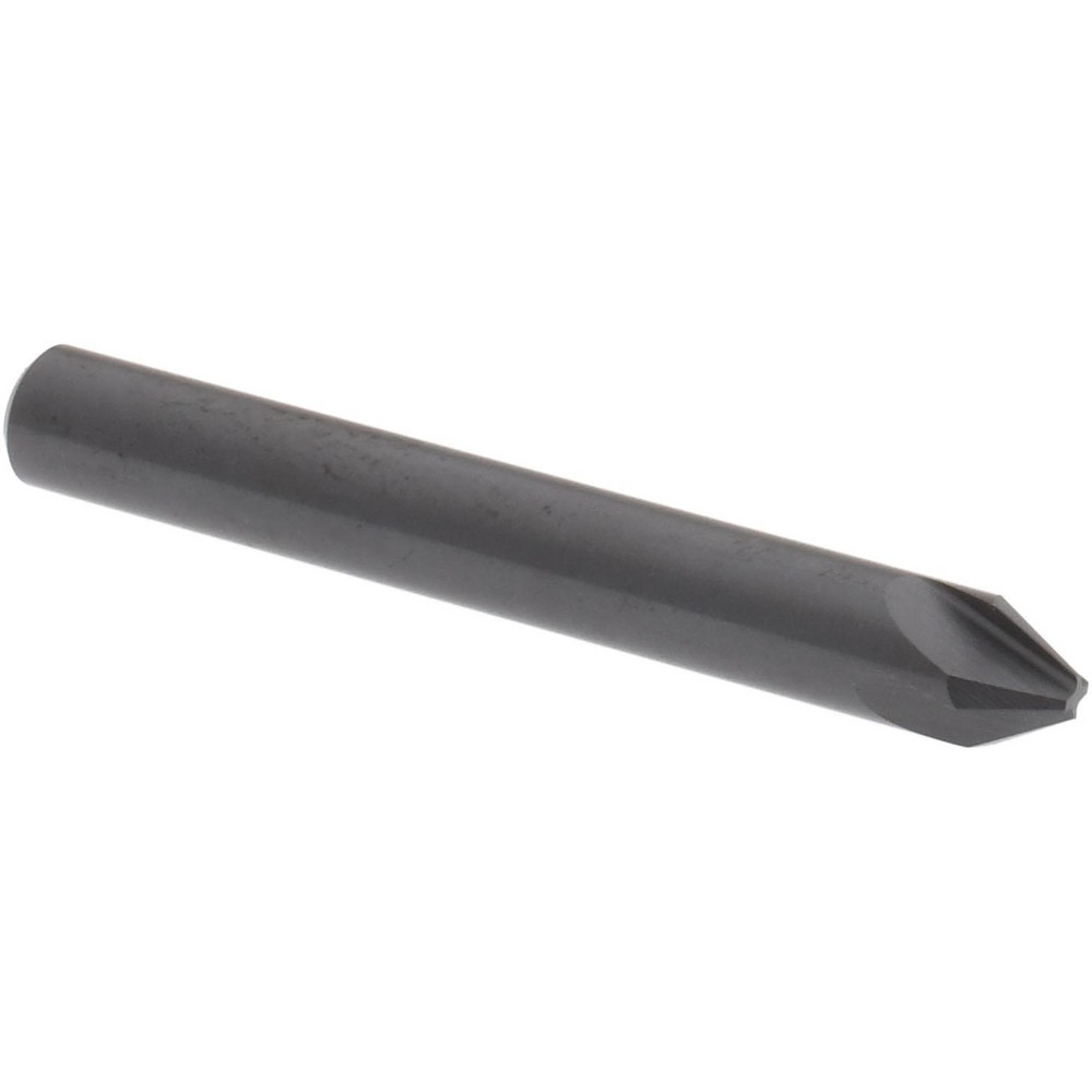 Hertel Countersink: 3/16" Head Dia, 60.00 deg Included Angle, 4 Flute, High-Speed Steel - GX89330930