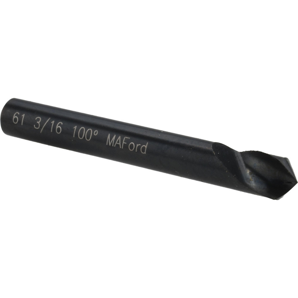 Hertel Countersink: 3/16" Head Dia, 60.00 deg Included Angle, 4 Flute, High-Speed Steel - GX89330930