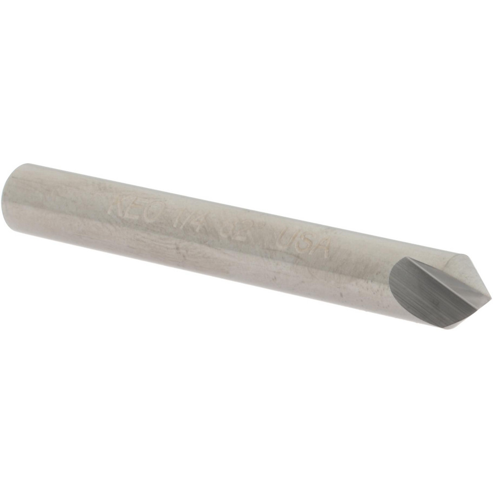 Melin Tool Countersink: 1/4" Head Dia, 82.00 deg Included Angle, 4 Flute, Solid Carbide, Right Hand Cut - 18825