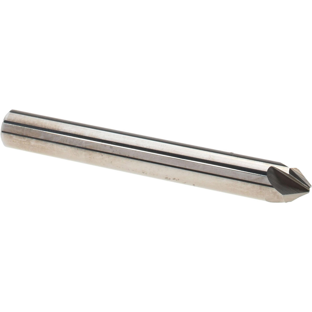 Melin Tool Countersink: 1/4" Head Dia, 82.00 deg Included Angle, 4 Flute, Solid Carbide, Right Hand Cut - 18825