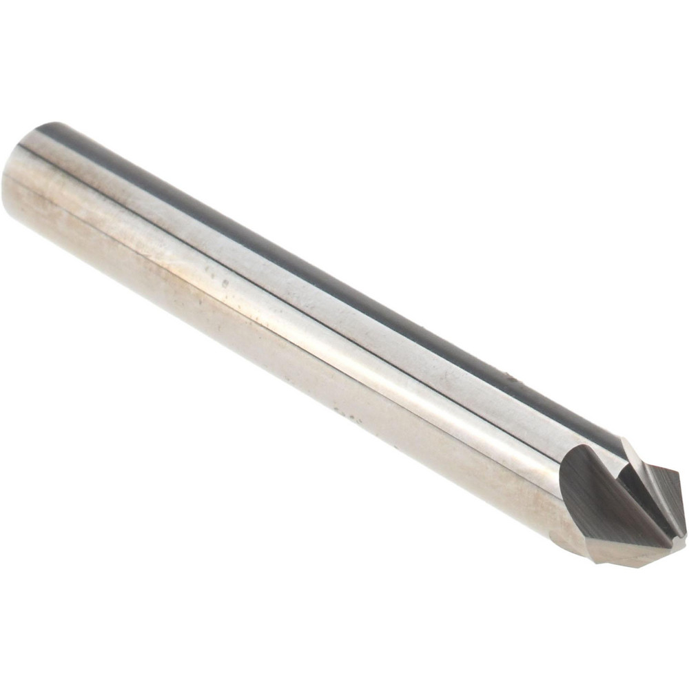 Melin Tool Countersink: 1/4" Head Dia, 82.00 deg Included Angle, 4 Flute, Solid Carbide, Right Hand Cut - 18825