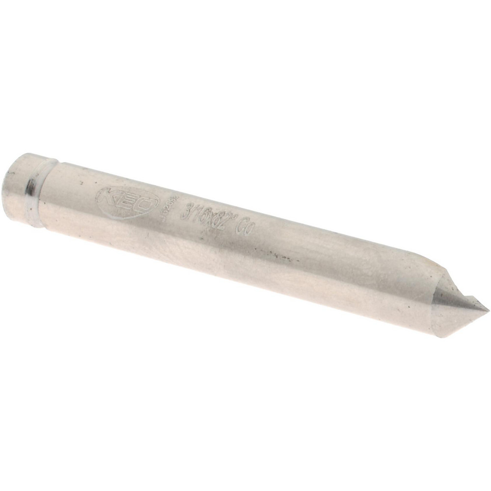 Hertel Countersink: 3/16" Head Dia, 82.00 deg Included Angle, 6 Flute, High-Speed Steel, Right Hand Cut - GX89330187
