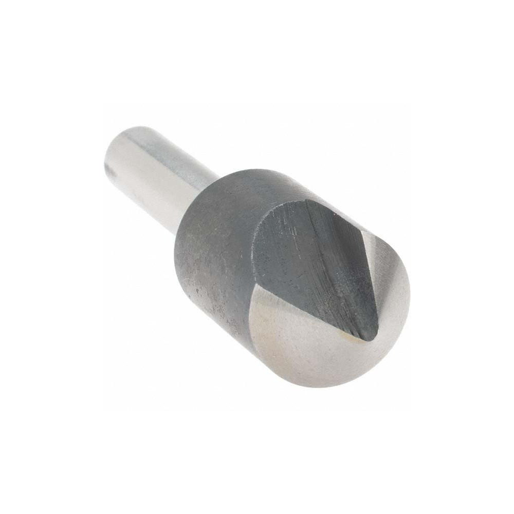 Value Collection Countersink: 1/2" Head Dia, 82.00 deg Included Angle, 1 Flute, High-Speed Steel, Right Hand Cut - 28604