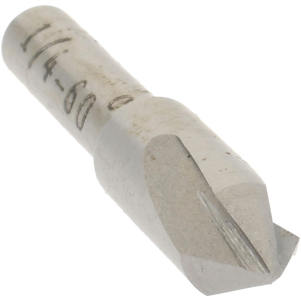 Value Collection Countersink: 1/4" Head Dia, 60.00 deg Included Angle, 3 Flute, High-Speed Steel, Right Hand Cut - SC4060016