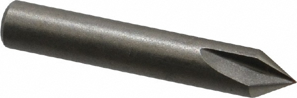 Value Collection Countersink: 1/4" Head Dia, 60.00 deg Included Angle, 3 Flute, High-Speed Steel, Right Hand Cut - SC4060016