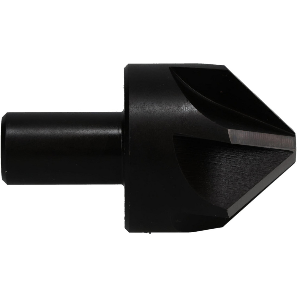 Hertel Countersink: 1-3/4" Head Dia, 90.00 deg Included Angle, 6 Flute, High-Speed Steel, Right Hand Cut - GX89330500
