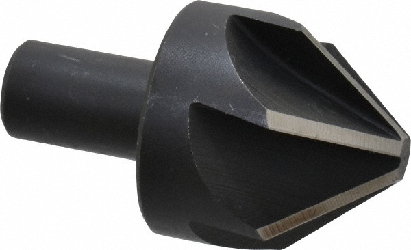 Hertel Countersink: 1-3/4" Head Dia, 90.00 deg Included Angle, 6 Flute, High-Speed Steel, Right Hand Cut - GX89330500