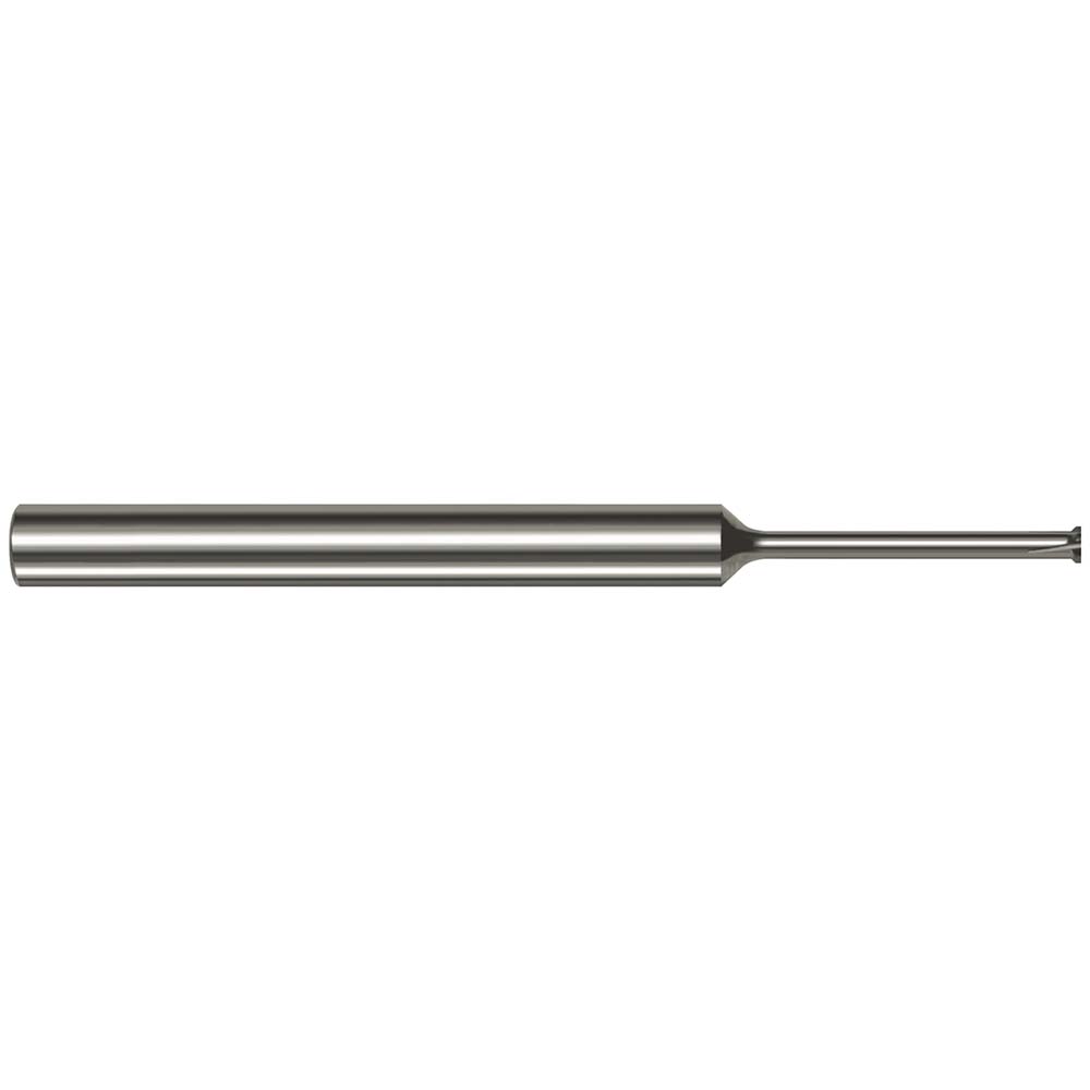 Harvey Tool Back Chamfer: 0.08" Dia, 90 °, 0.008" Chamfer, 5 Flutes, Solid Carbide, Burr End - 846380