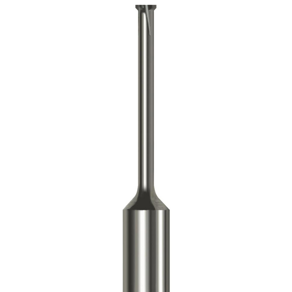 Harvey Tool Back Chamfer: 0.08" Dia, 90 °, 0.008" Chamfer, 5 Flutes, Solid Carbide, Burr End - 846380