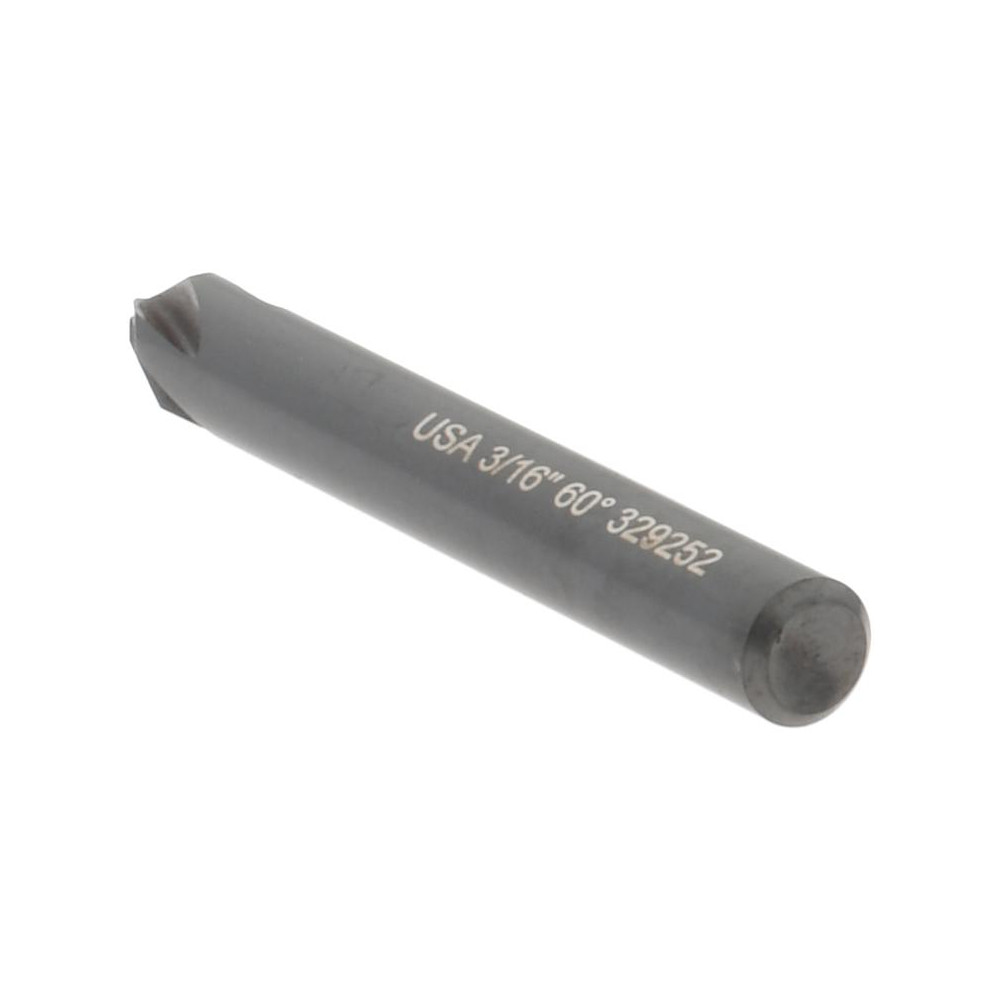 Hertel Countersink: 3/16" Head Dia, 60.00 deg Included Angle, 4 Flute, High-Speed Steel, Right Hand Cut - GX89335947